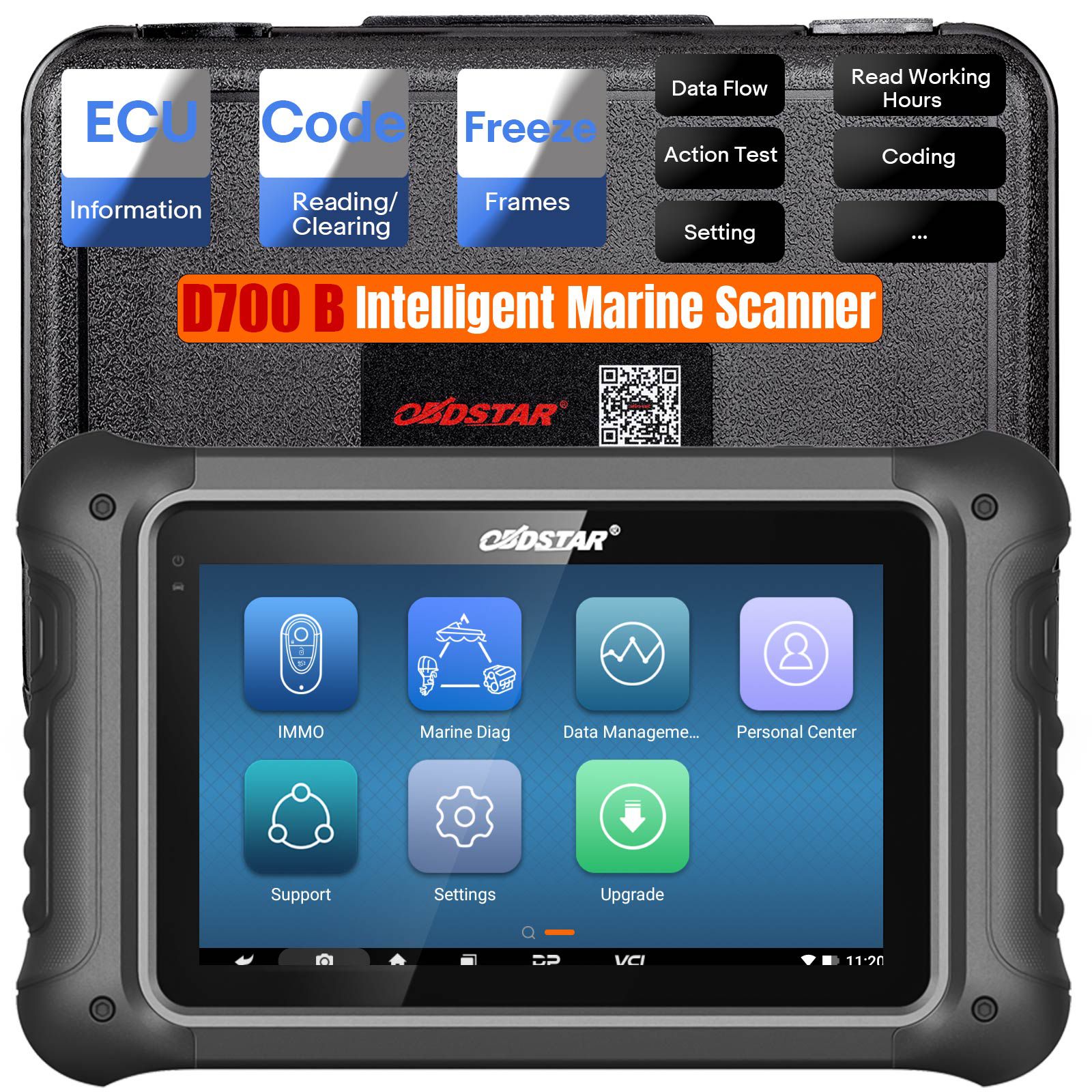 OBDSTAR D700 B for Outboard Intelligent Marine Scanner EVINRUDE, HIDEA, HONDA, JOHNSON, MARINER, MERCURY, PARSUN, SELVA, SEVEN, SUZUKI, TOHATSU,YAMAHA