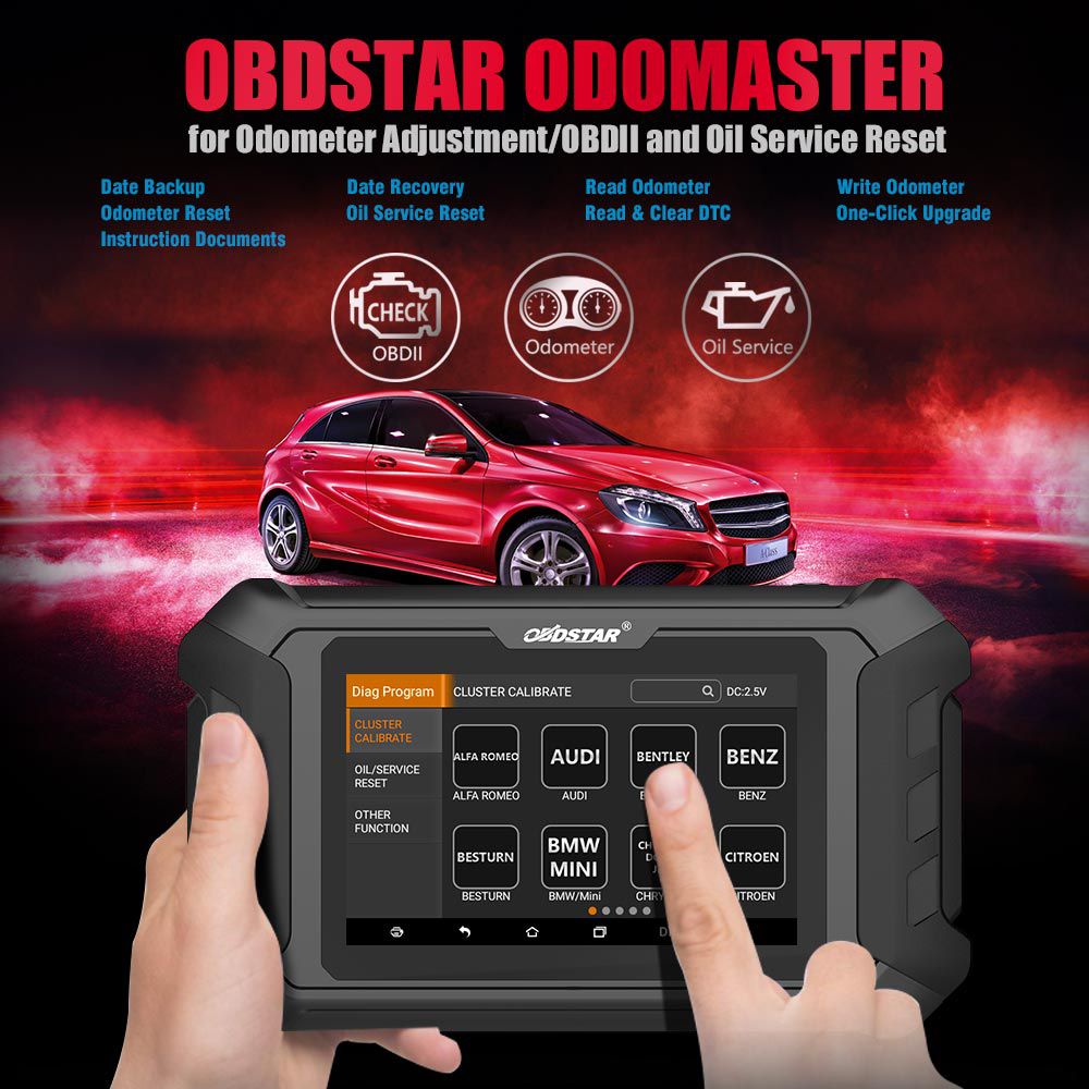 OBDSTAR ODO Master for Odometer Adjustment/Oil Reset/OBDII Functions Update Version of X300M