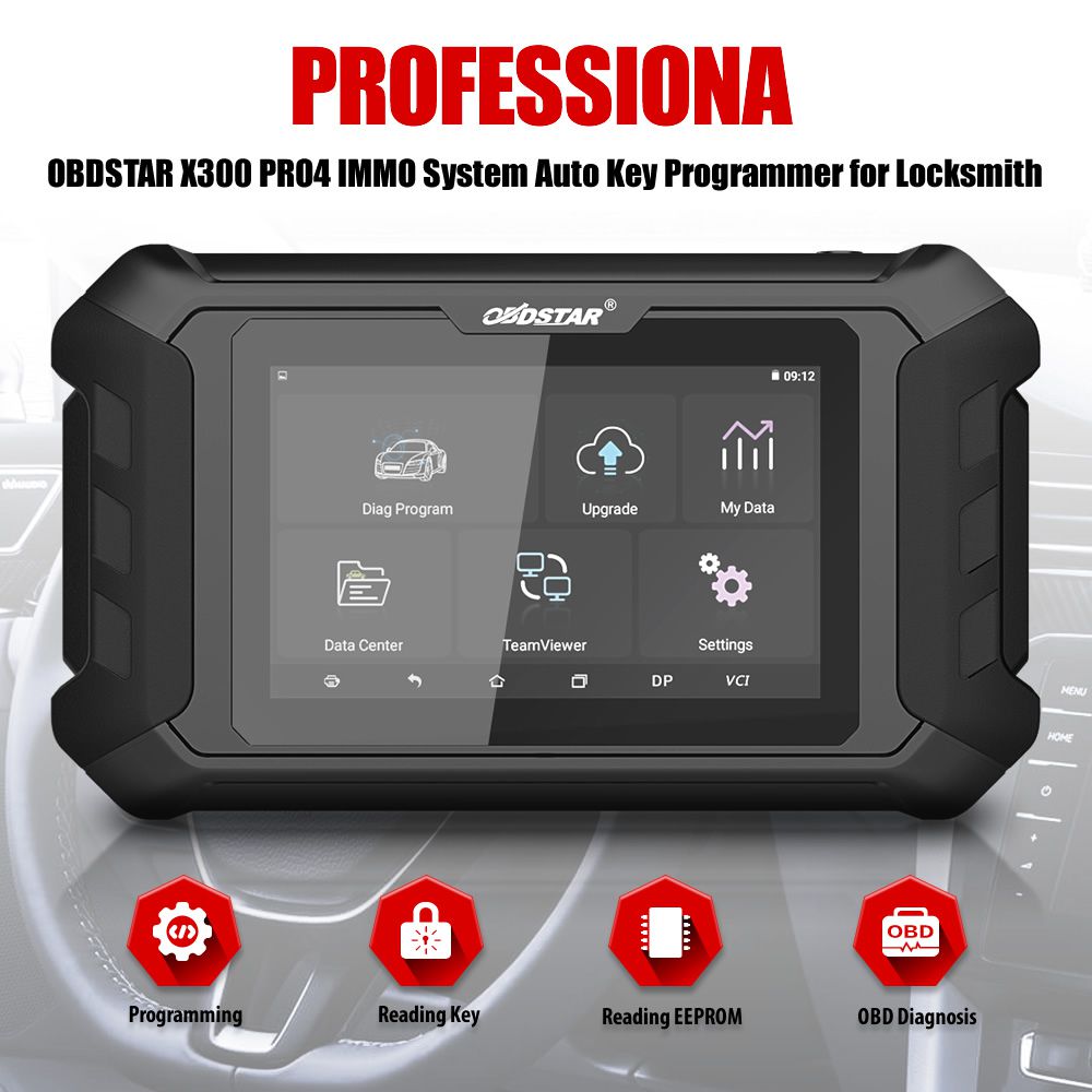 OBDSTAR X300 Pro4 Pro 4 Key Master Auto Key Programmer Same IMMO Functions as X300 DP Plus