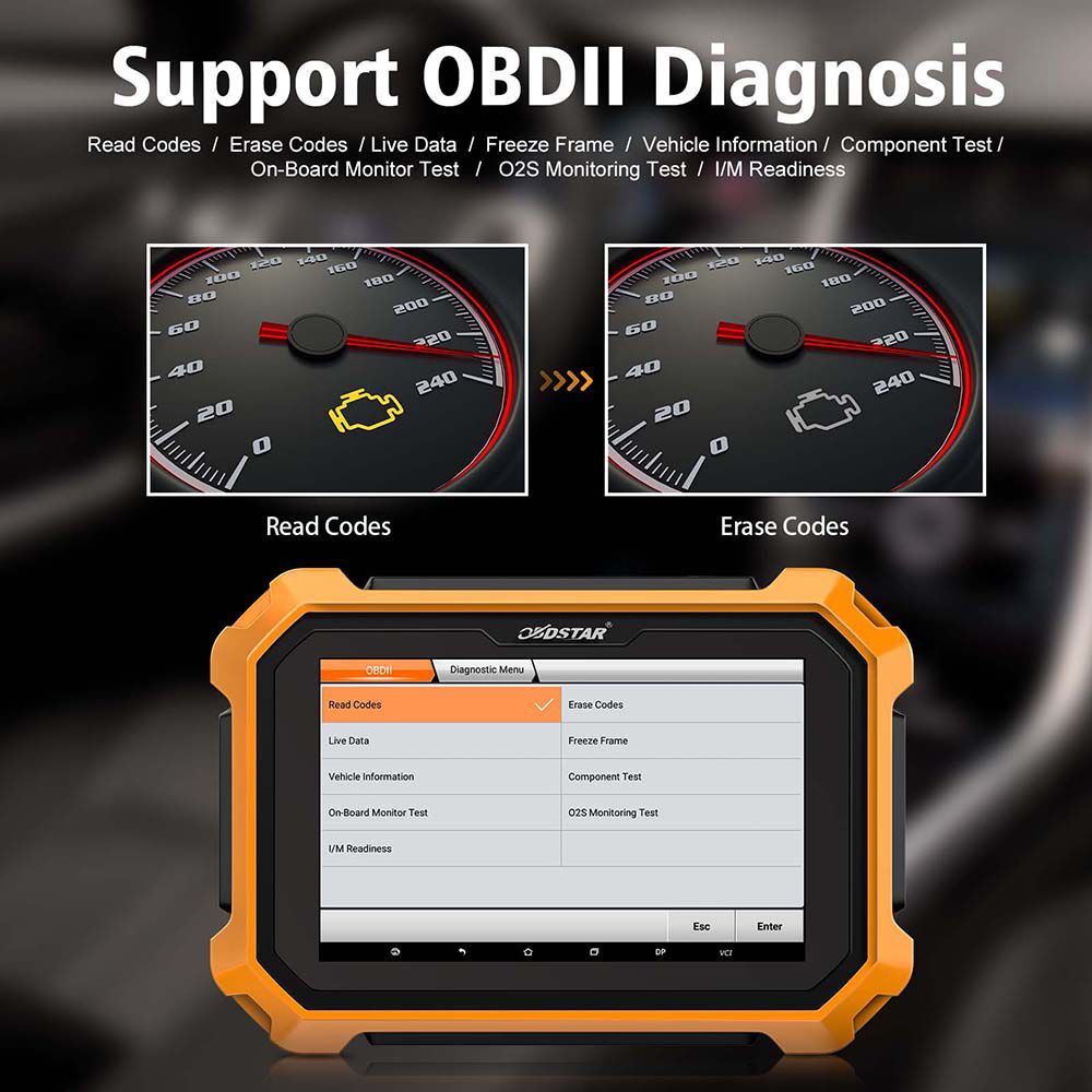OBDSTAR X300 DP Plus X300 PAD2 C Package Full Version Get Free Renault Convertor & FCA 12+8 Adapter