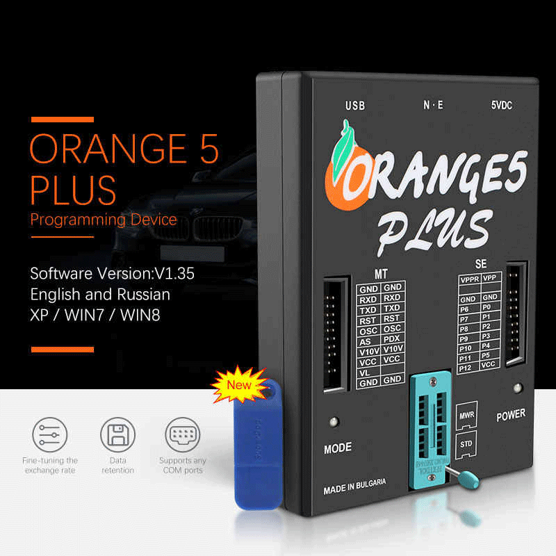 OEM Orange5 Plus V1.35 Programmer With Full Adapter Enhanced Functions with USB dongle