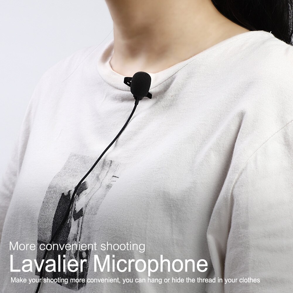 1.5m Omnidirectional Metal Microphone Type C Jack Lavalier Tie Clip Microphone Mini Audio Mic for Computer Laptop Mobile Phone