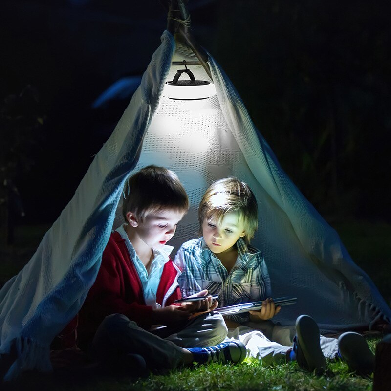 High Capacity Handheld Outdoor Camping Light USB Rechargeable Mute Portable Fan Tent New Third Gear Hangable Fan Light
