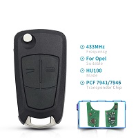PCF7941/PCF7946 Remote Control Key 2/3 Buttons For Opel Vauxhall Astra H 2004-2009 Zafira B 2005-2013 Vectra C 2002-2008