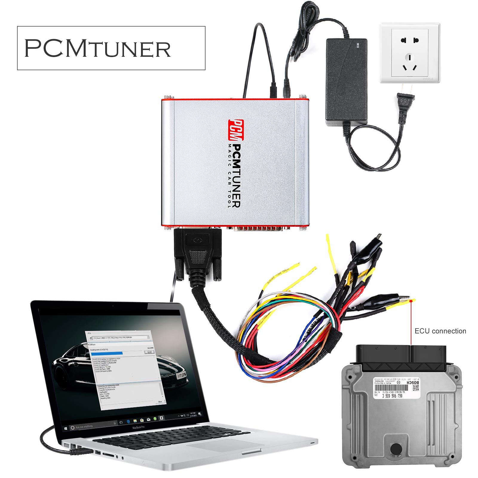 PCMtuner V1.25 ECU Programmer Support 67 Models Online Update Support Checksum and Pinout Diagram with Free Damaos for Users