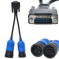 PN 405048 6- and 9-pin Y Deutsch Adapter for Nexiq USB Link 125032 Diesel Truck Diagnose Interface