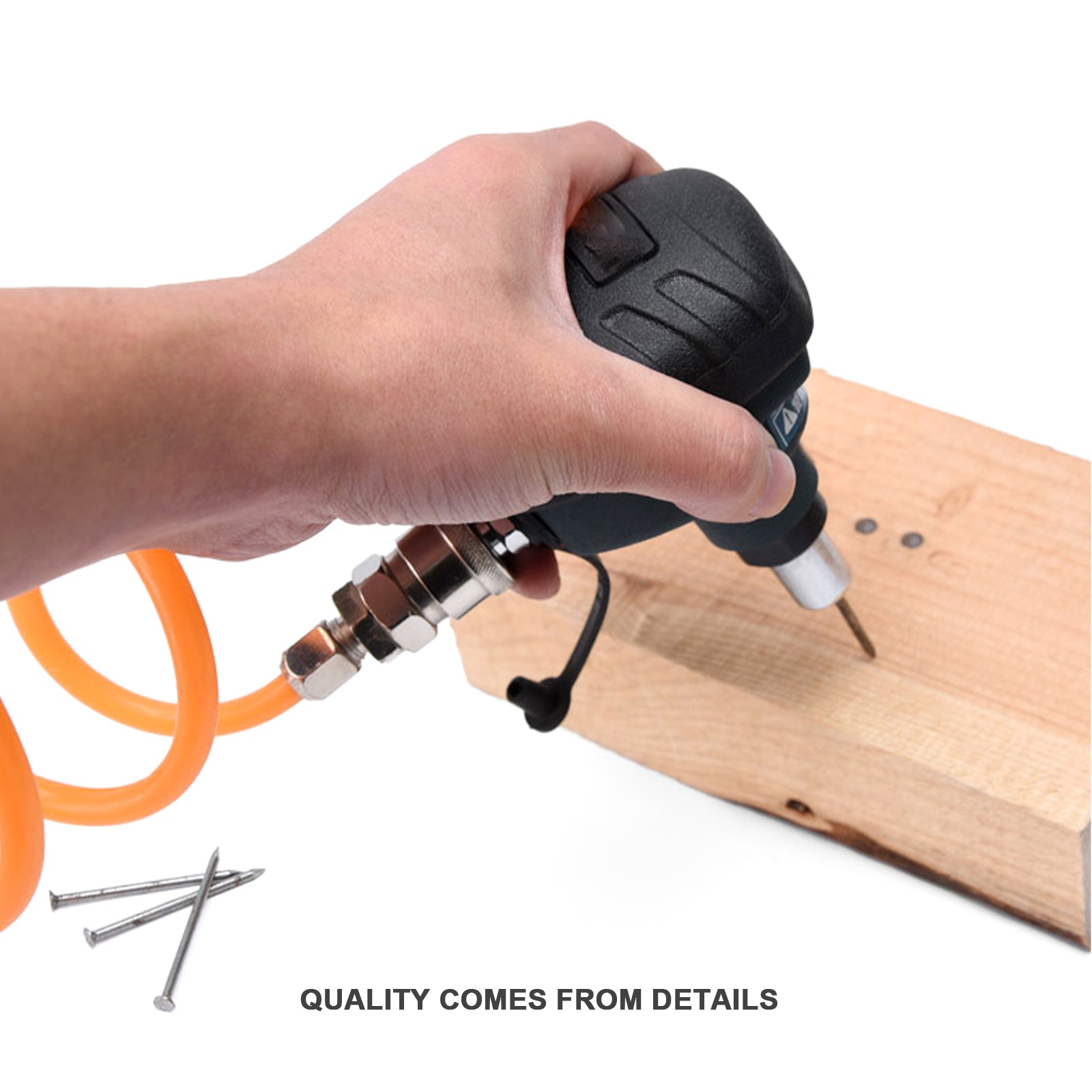 Pneumatic Palm Hammer Mini Air Palm Nailer Gun Woodworking Magnetic Steel Automatic Impact Hammer Tool Nailing Machine