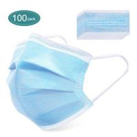 100pcs Disposable Protective Mask 3-layers Safe Breathable Mouth Face Mask CE Certified Personal Protection Free Shipping