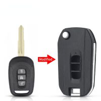Replacement Flip Folding Key Case 3 Buttons Remote For Chevrolet Captiva 2006-2009 Car Key Modified Blank Key Shell Cover