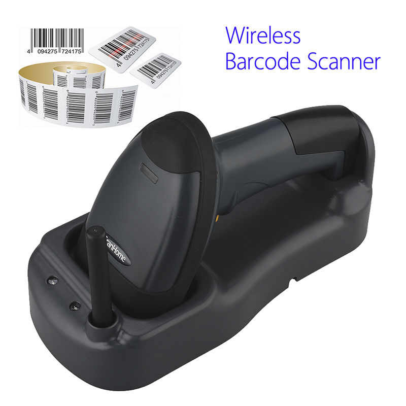 Scanhome 433Mhz Wireless Barcode Scanner Portable Handheld Scan Bar Code Reader W/Base 1D USB Barcode Scanner Wireless 1D Reader
