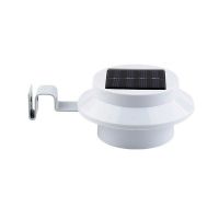 Solar Powered 3Led Lawn Fence Gutter Light Outdoor Garden Yard Wall Pathway Lamp 4pc/lot
