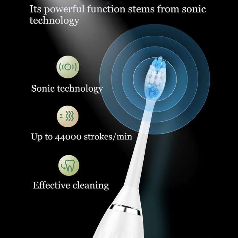 Magnetic levitation motor sonic electric toothbrush high frequency vibration adult couple style, USB with base charging