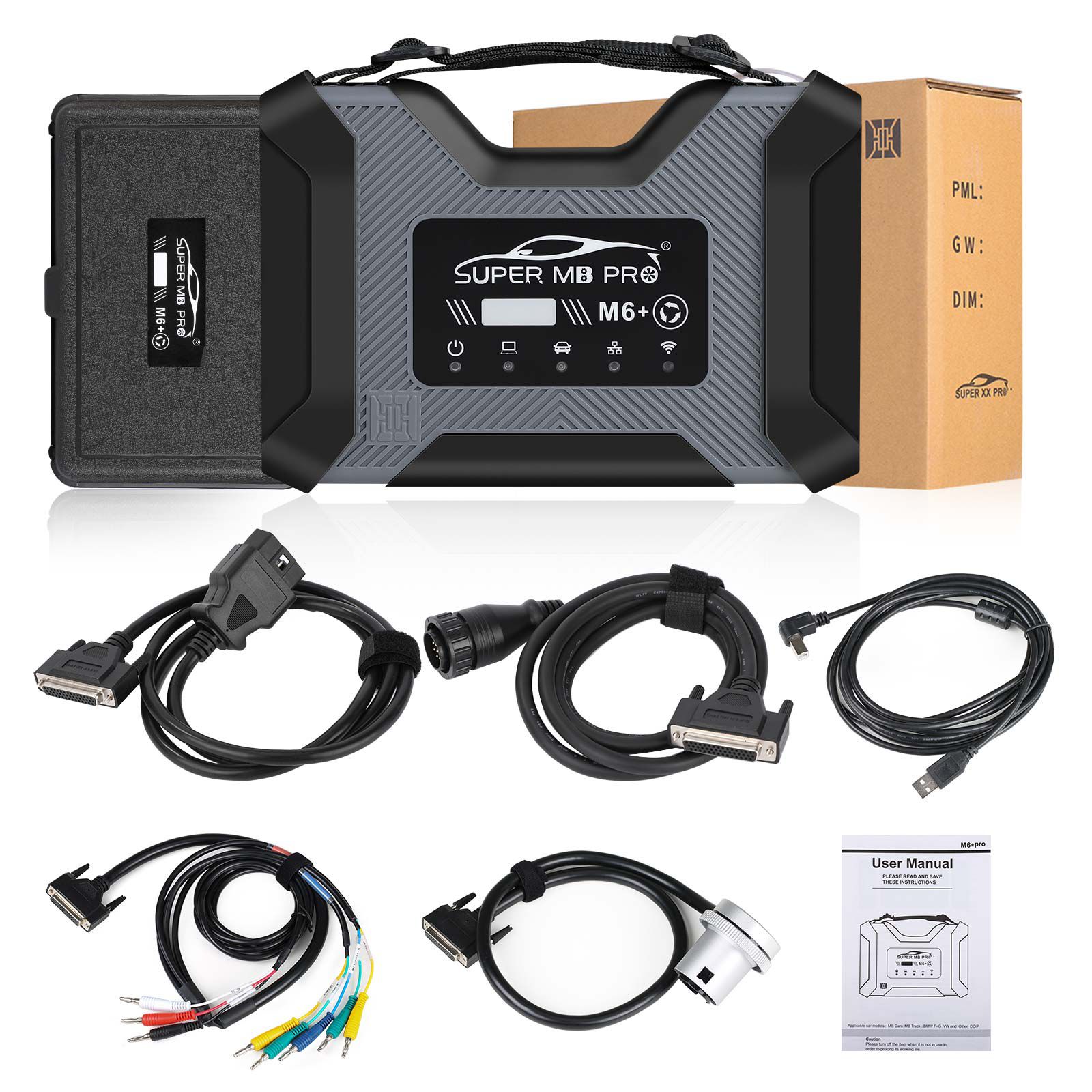 2025 Super MB Pro M6+ PRO Full Package for Doip Benz Diagnostic Tool Support BMW Aicoder E-SYS  and Immercode, Bimmerlink APP