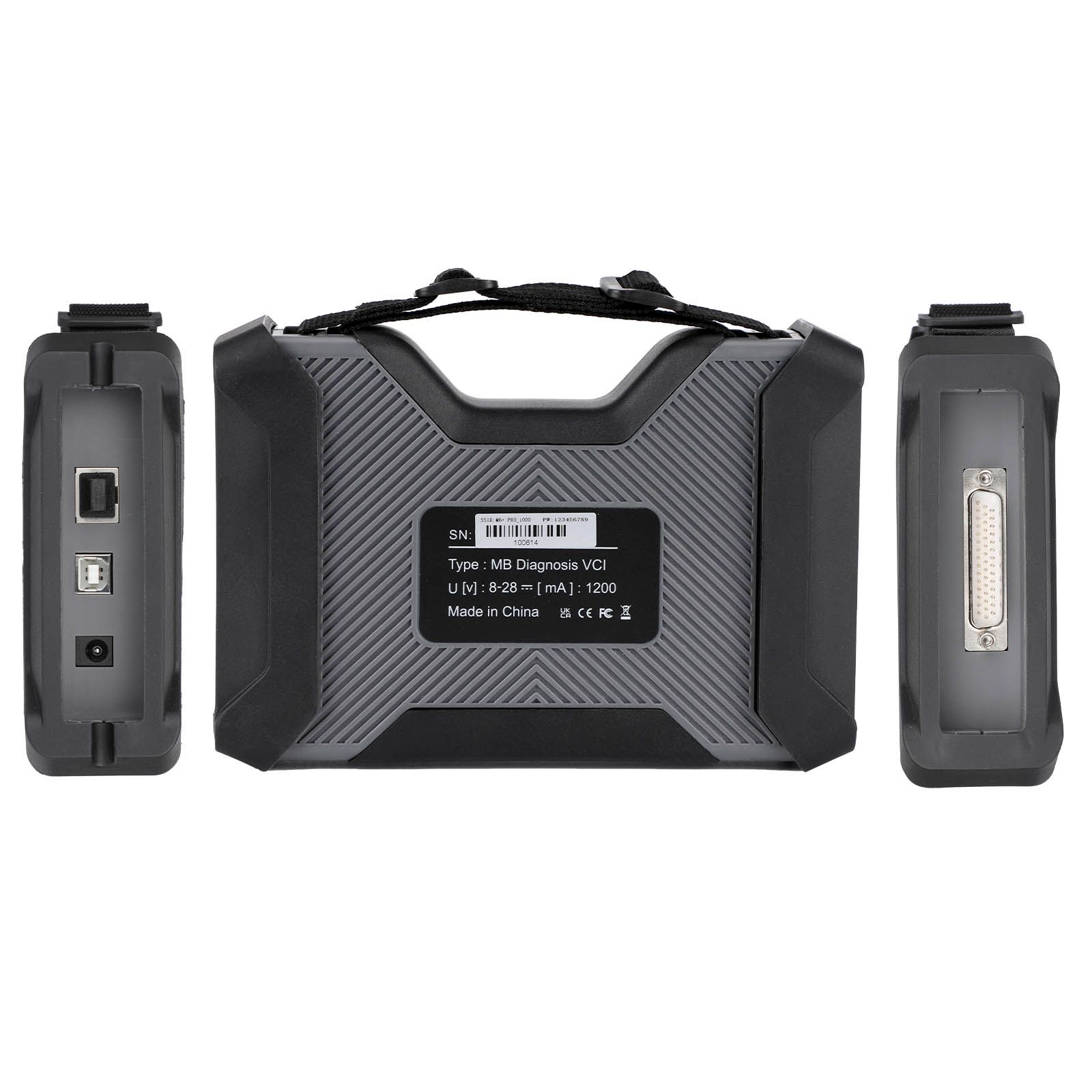 2025 Super MB Pro M6+ PRO OBD Standard Version for BENZ DOIP Wireless Diagnosis Tool with OBD2 16pin Cable + USB Cable