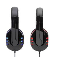 SY733MV Computer Wired Gaming Headphones Over-ear Game Headset With Microphone AUX+USB Port Volume Control for PC