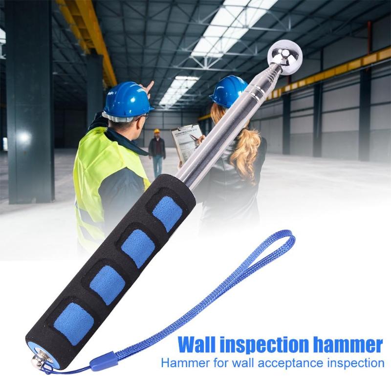 Telescopic Wall Check Hammer Walls Floors Ceilings Tiles Test Telescopic Thickening Checker Hammer Extendable Detection