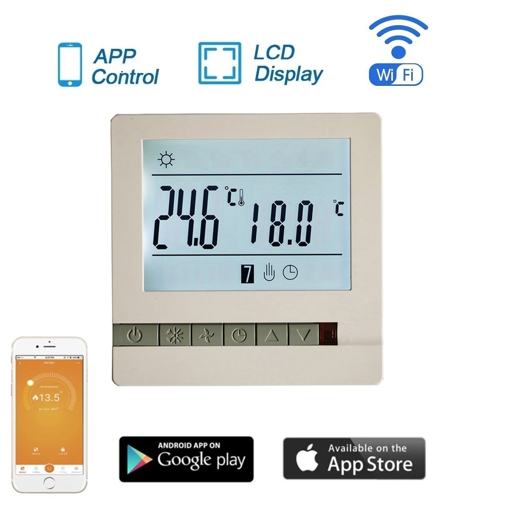 Big Promotion 220V 16A LCD Programmable WiFi Floor Heating Room Thermostat Room Temperature Controller