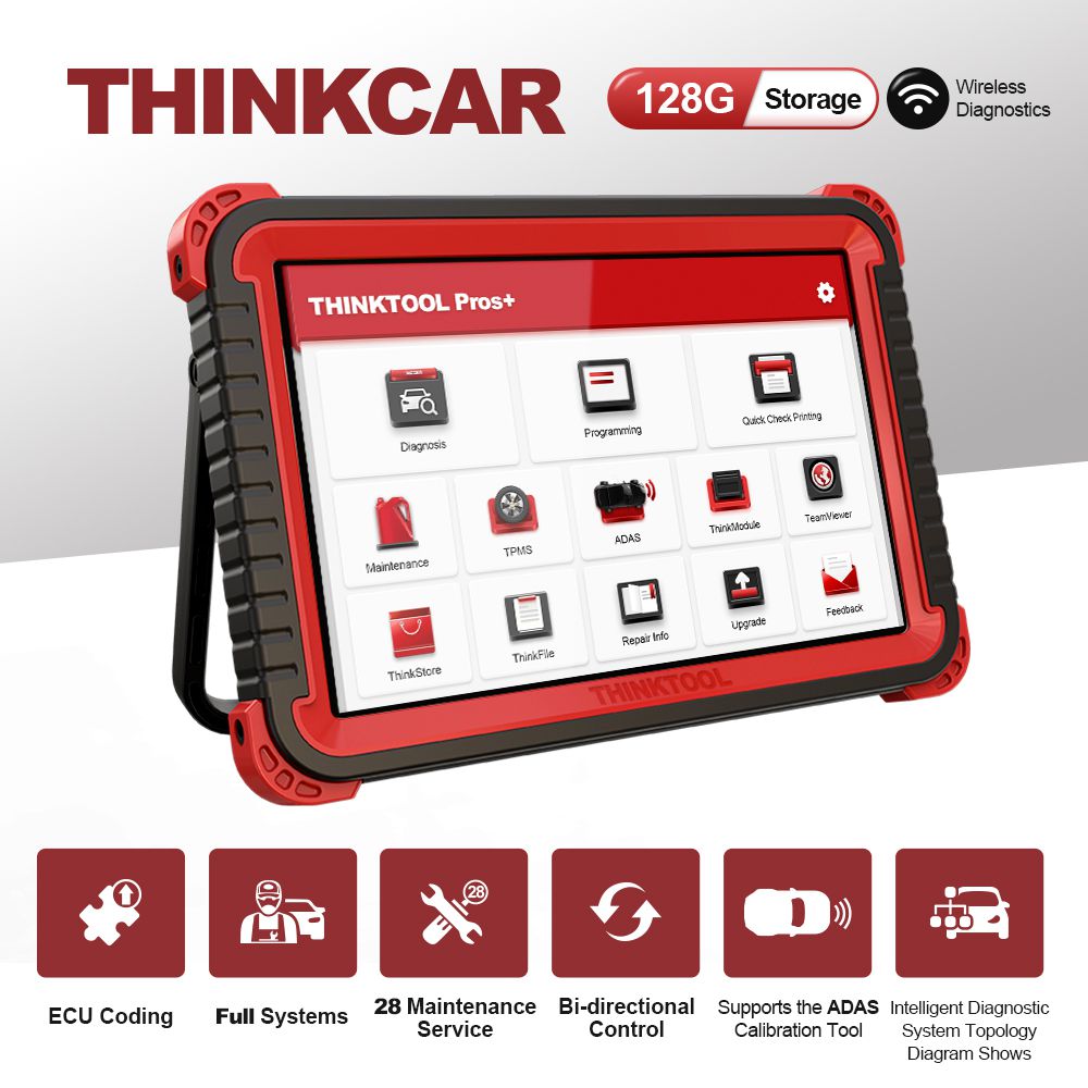 THINKCAR ThinkTool Pros+ diagnostic tools Online Programming obd2 scanner all system key program code reader pk PAD V