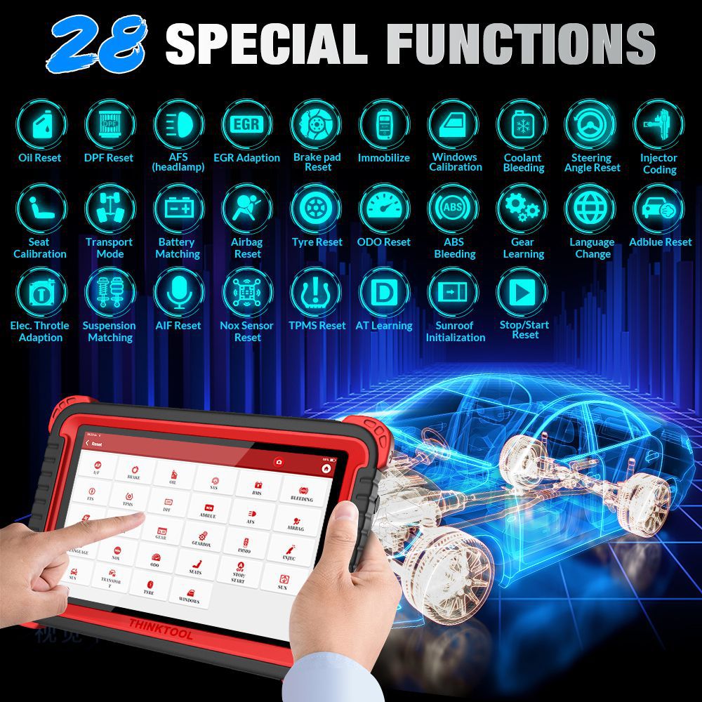 THINKCAR ThinkTool Pros+ diagnostic tools Online Programming obd2 scanner all system key program code reader pk PAD V