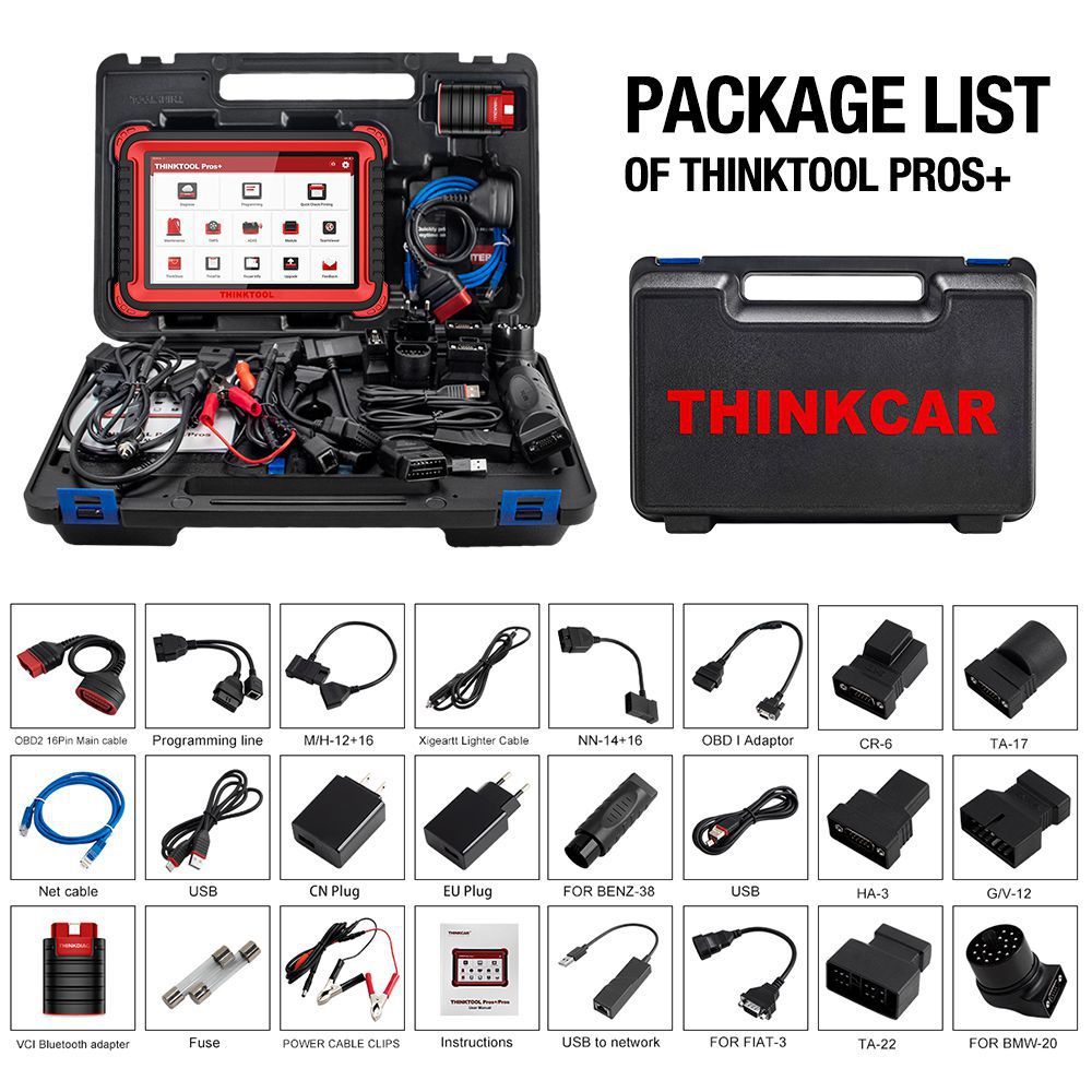 THINKCAR ThinkTool Pros+ diagnostic tools Online Programming obd2 scanner all system key program code reader pk PAD V