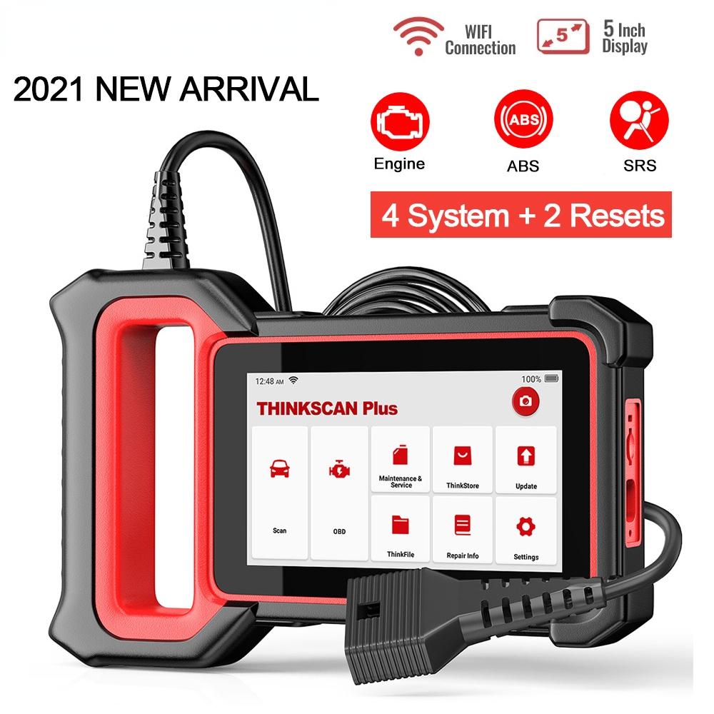 THINKCAR Thinkscan Plus S2 OBD2 Automotive Scanner Professional Engine ABS SRS System Code Reader 3 Reset Car Diagnostic Tool