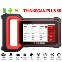 Thinkcar Thinkscan Plus S6 OBD2 Automotive Tools 4 System Diagnosis Oil SAS EPB TPMS ETS Reset Professional Automotive Scanner