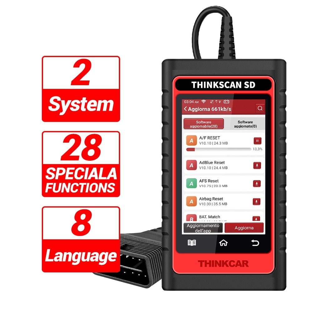 Thinkcar Thinktool SD2 OBD2 Scanner Car Professional Diagnostic Tools  ABS SRS  Scan tool DPF TPMS SAS OIL EPB IMMO Reset