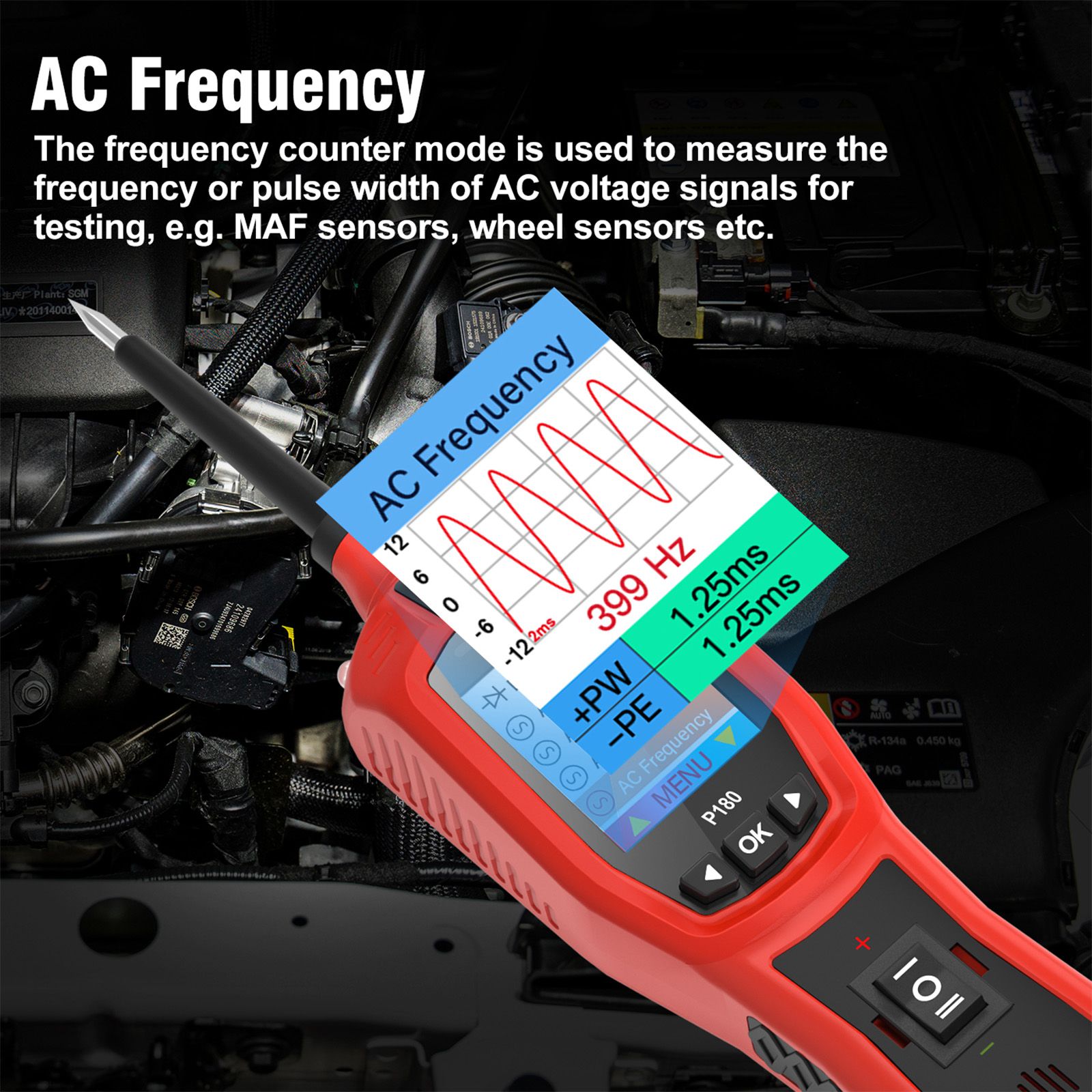 TopDiag P180 for 9-30 Volts Vehicle Electrical System Daignostics Injectors Test Support Cars, Pickups, SUVs, Motorcycles, Excavators, Steamships,