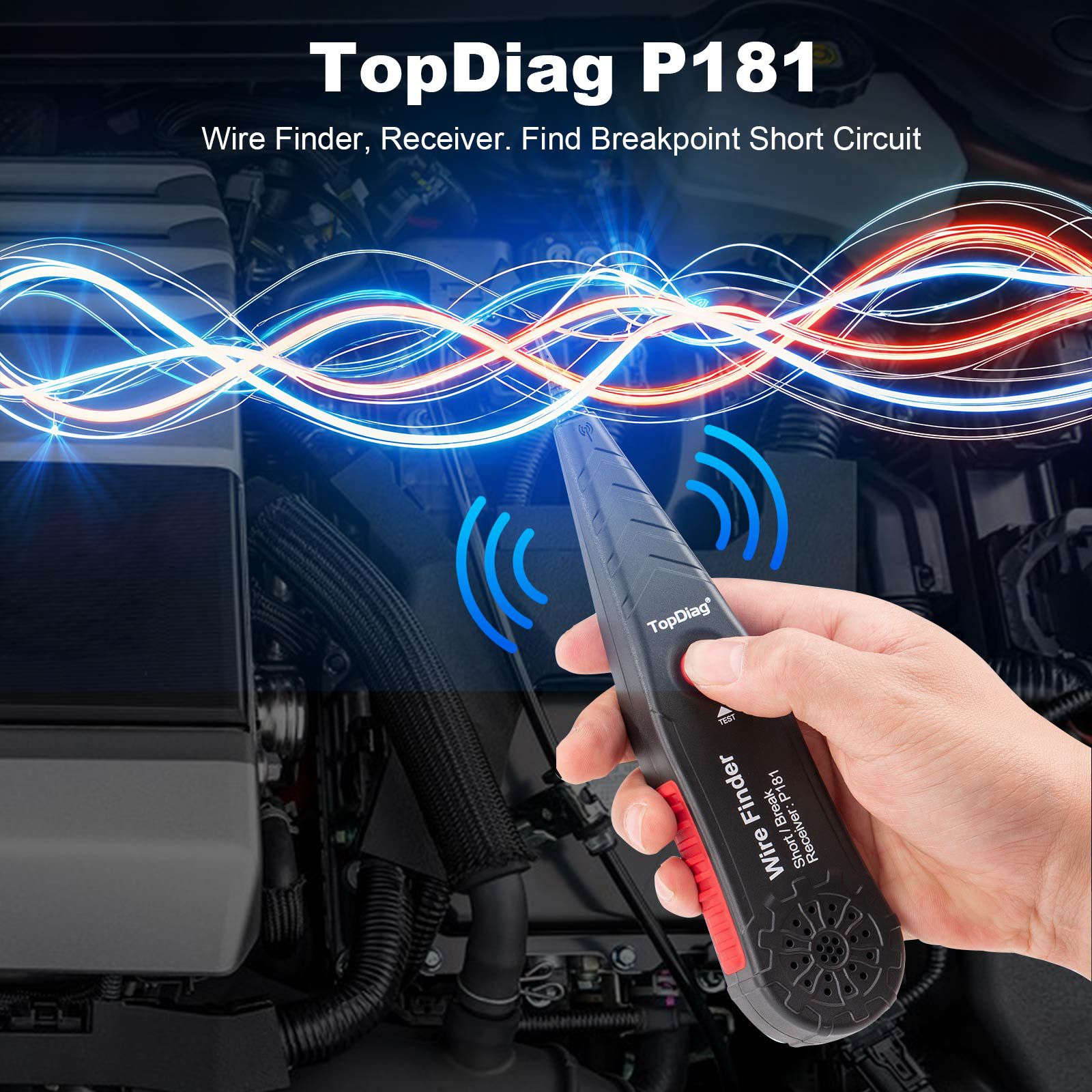 TopDiag P181 Wire Finder, Receiver Find Breakpoint Short Circuit