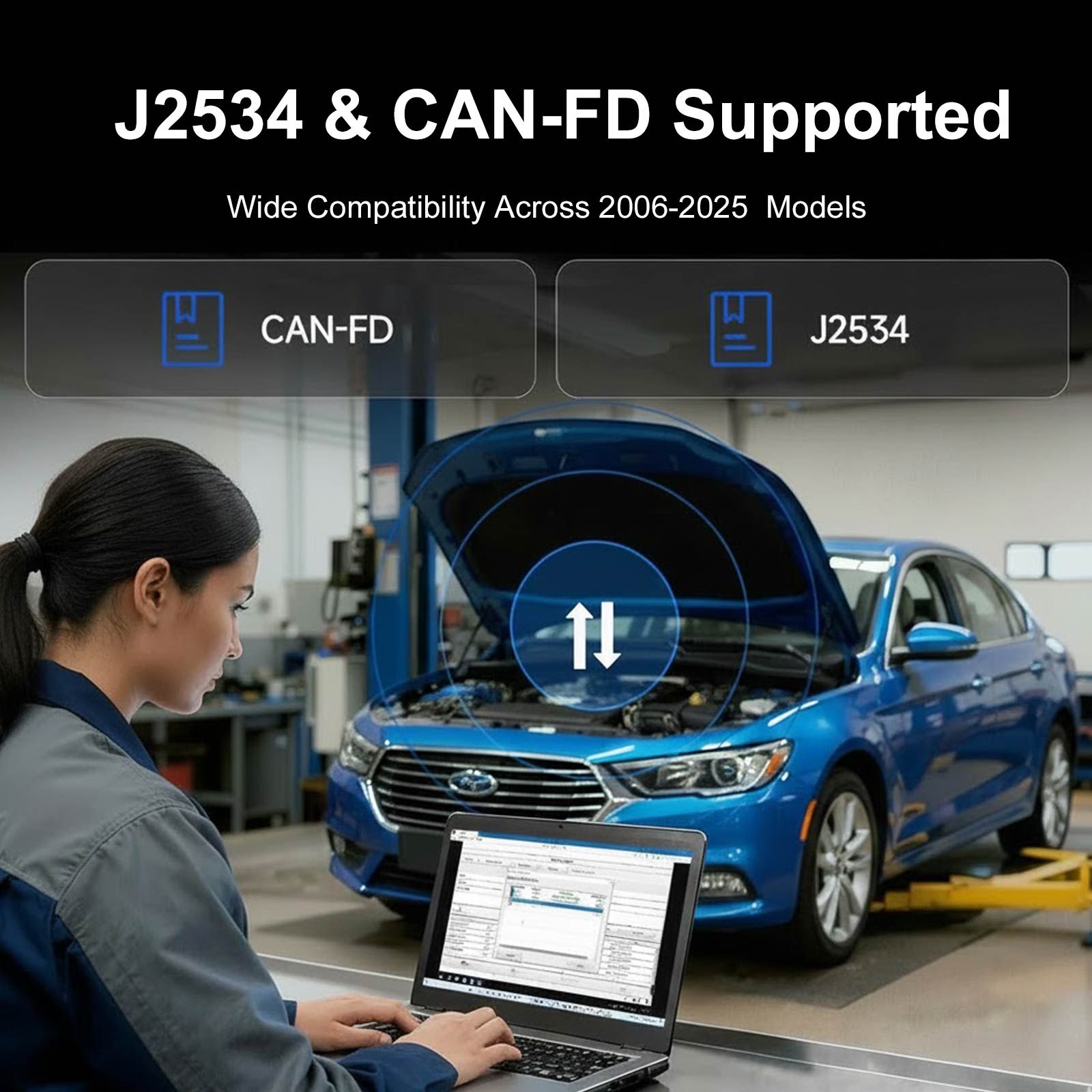 2025 TOPDON RLink X3 J2534 Pass-thru Programmer for US Vehicle Brands for GM, Ford, and Chrysler