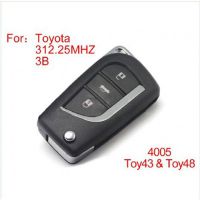 Modified Remote Key 3 Buttons 312MHZ for Toyota (not including the chip)