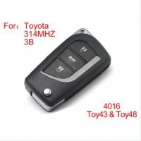 Modified Remote Key 4Buttons 314MHZ for Toyota (no The Chip)