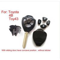 Remote Key Shell 4 Button (without sticker) for Toyota 5pcs/lot
