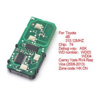 Smart card board 4 buttons 315.12MHZ number :271451-3370-Eur for Toyota