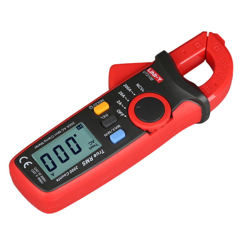 UNI-T UT210A UT210B UT210C UT210D UT210E Manual Range Digital Clamp Meter AC Current 200A 1999 Count Ammeter LCD Backlight Amp Tester