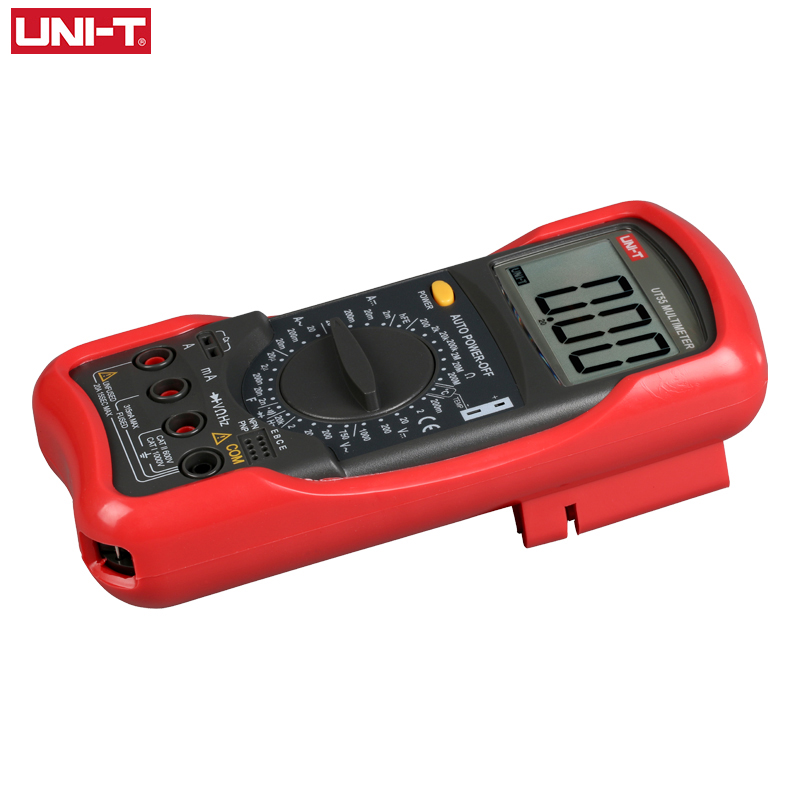 UNI-T UT55 Universal Digital Multimeter UNI T 1000V AC DC DMM Electric Transistor Capacitor Tester Multimetro Digital