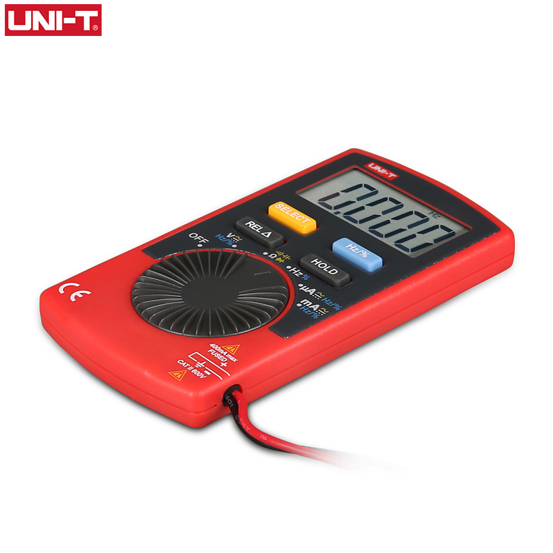 UNIT UT120A/B/C Digital Pocket Multimeter 4000 Counts Auto Range Digital AC DC Voltage Capacitor Electric Meter Continuity Buzzer Tester