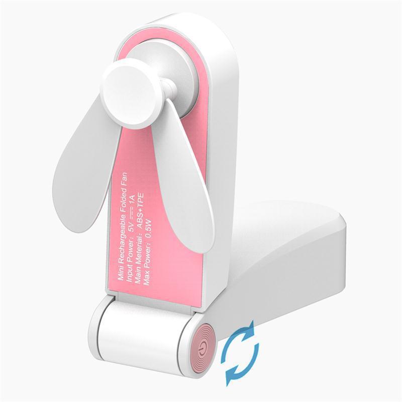 Usb Pocket Fold Fans Electric Portable Hold Small Fans Originality Small Household Electrical Appliances Desktop Electric Fan