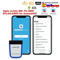 OBD2 Vgate vLinker BM ELM327 V2.2 For BMW Scanner wifi OBD 2 Car Diagnostic Auto Tool Bimmercode Bluetooth-Compatible ELM 327 V 1 5