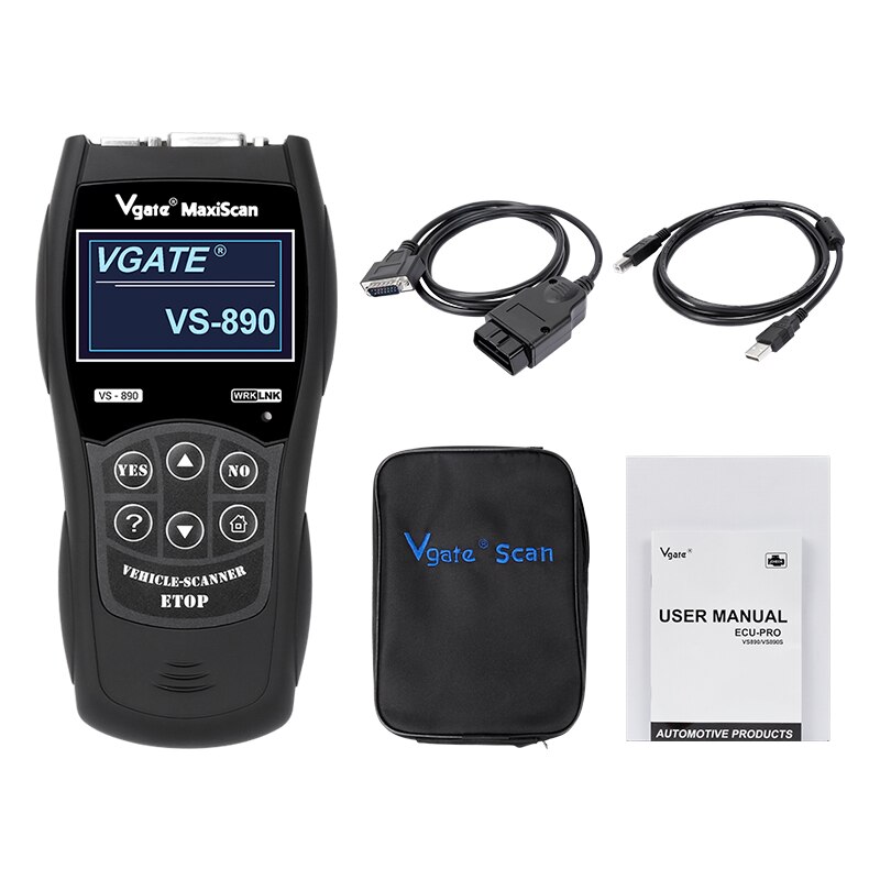 Vgate VS890 VS890S OBD2 Automotive Scanner Engine Analyzer Car Tools Code Reader Car Diagnostic Tool PK ELM327 V1.5 CR319 CR3001