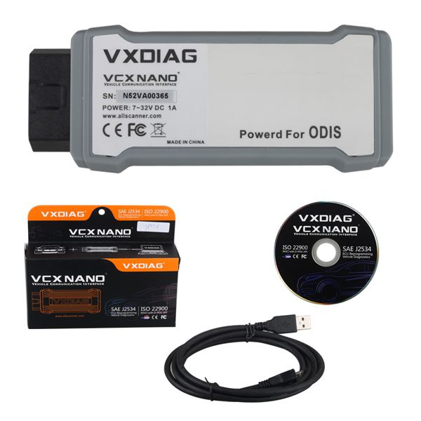 VXDIAG VCX NANO 5054A ODIS V4.4.1 USB Version Support UDS Protocol with Multi-languages