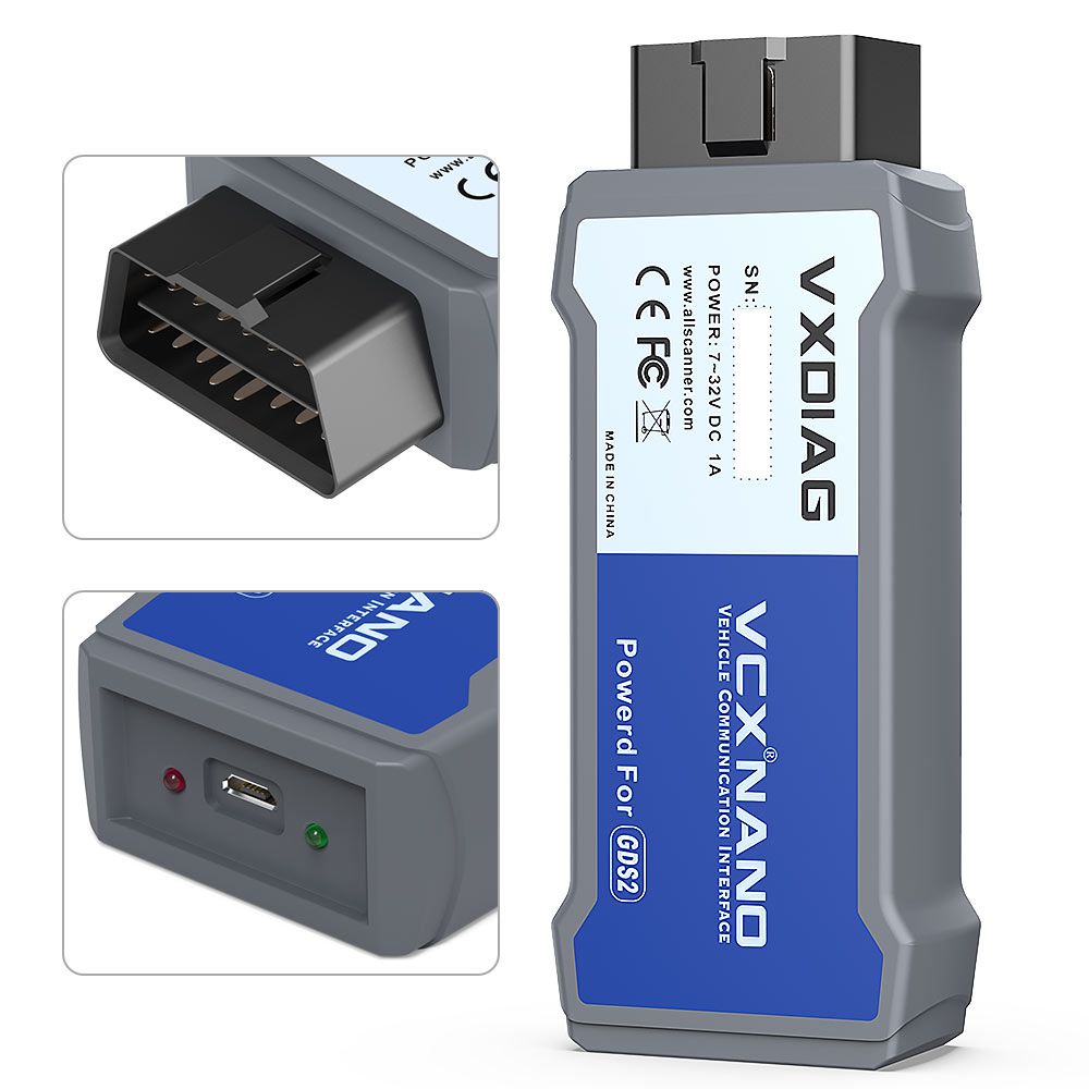 USB Version VXDIAG VCX Nano for GM And OPEL Diagnostic Tool