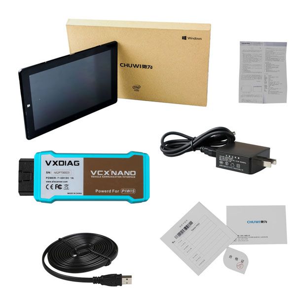 WiFi VXDIAG VCX NANO for Porsche Diagnostic Tool V17.5 With Win10 Tablet PC