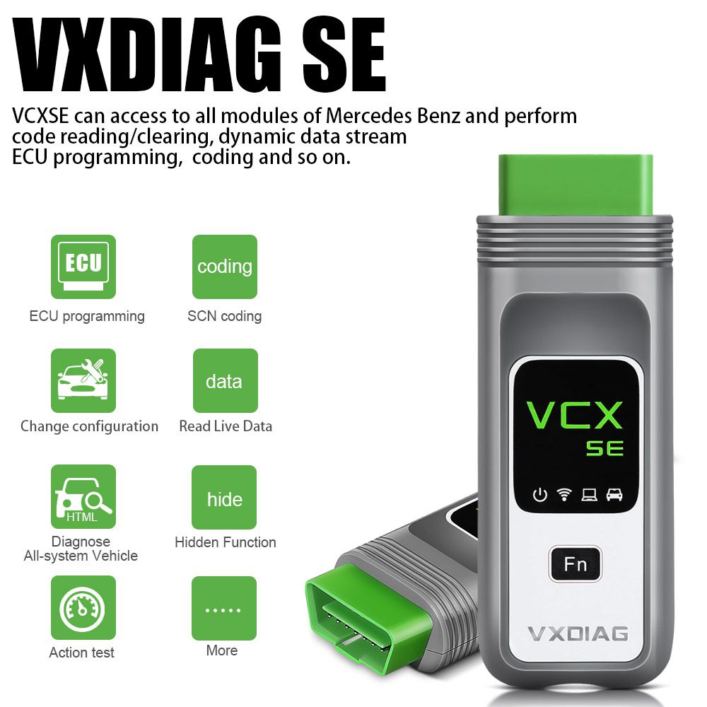 VXDIAG VCX SE for BENZ DoIP Hardware Support Offline Coding/ Remote Diagnosis Benz with Free DONET Authorization