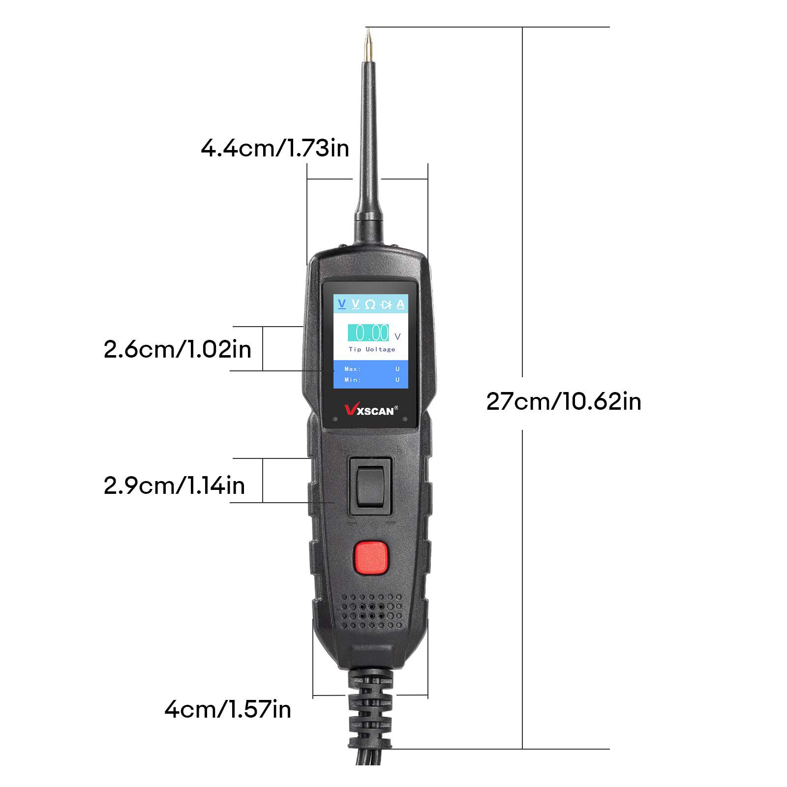 2024 VXSCAN PT1000 Electrical Tester DC/ AC/ Waveform/ Resistance/ Diode / Current Diagnostics