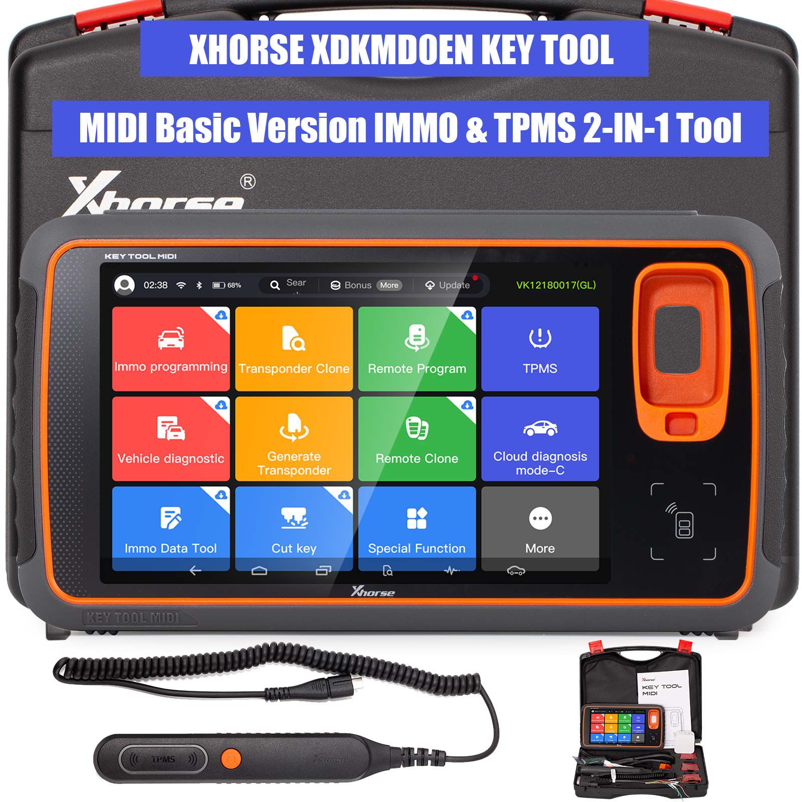 2025 Xhorse Key Tool MIDI Basic Version 2-in-1 Automotive Solution For IMMO Programming and TPMS Function