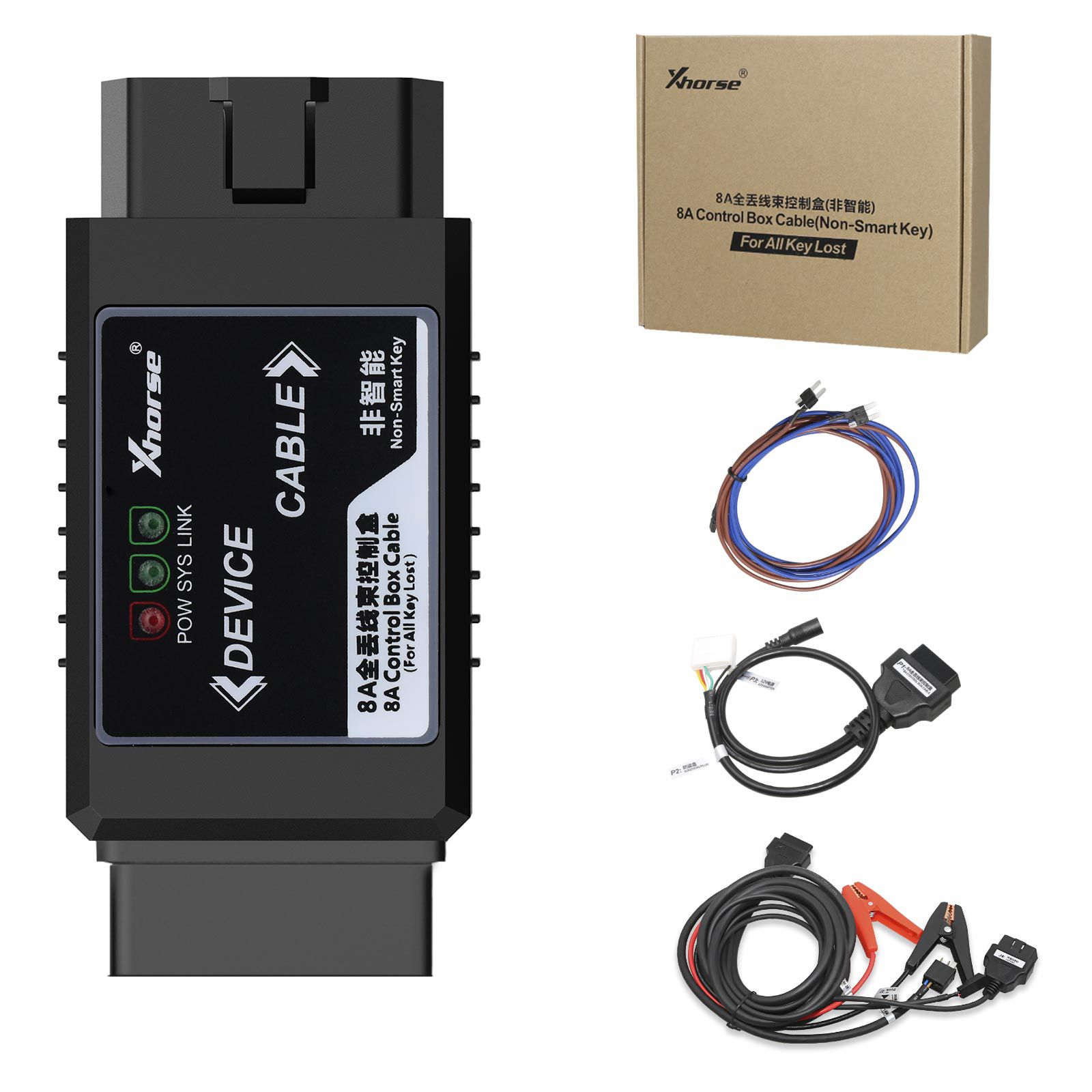 Xhorse Mini OBD Tool V2 XDMO20 with Toyota 8A H Chip Non-Smart Key All Keys Lost Adapter