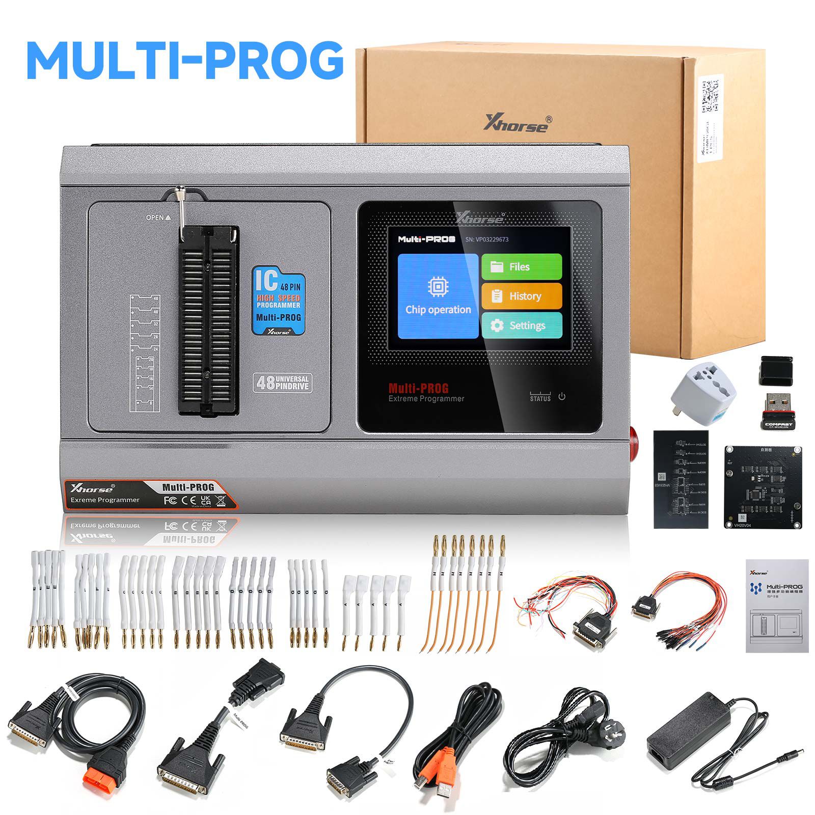 2025 Xhorse Multi Prog Multi-Prog Programmer XDMPG0GL Global Version Pro-level ECU TCU Programmer with Free MQB48 License Update Version of VVDI Prog
