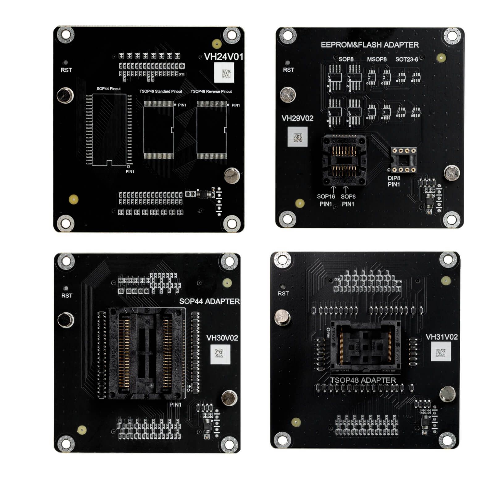 2024 Xhorse Multi Prog Programmer Adapters XDMP04GL VH24 SOP44 TSOP48 + XDMP05GL VH29 EEPROM FLASH + XDMP06GL VH30 SOP44 + XDMP07GL VH31 TSOP48