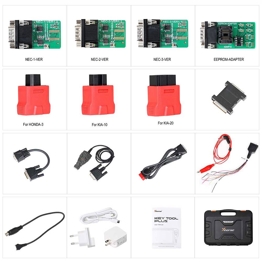 Xhorse VVDI Key Tool Plus Pad Global Advanced Full Version With VW MQB48-NEC35xx License, BMW Bench Read ISN and BMW Motorcycle License 